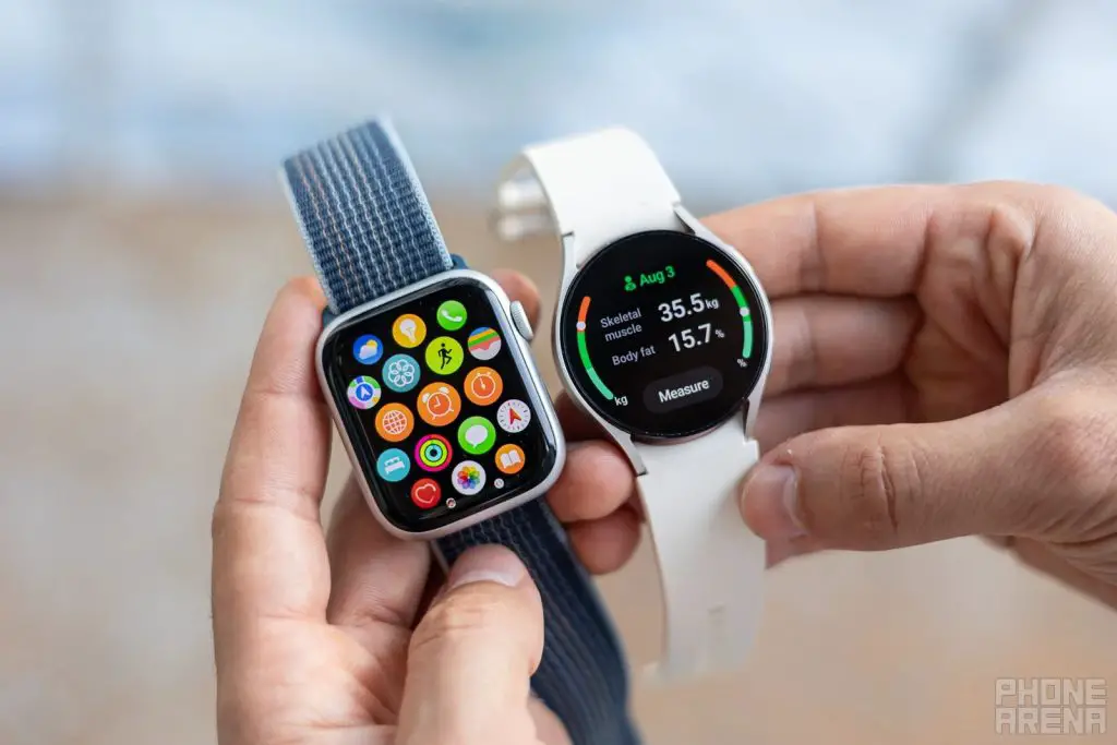 Apple Watch Series 9 và Samsung Galaxy 6