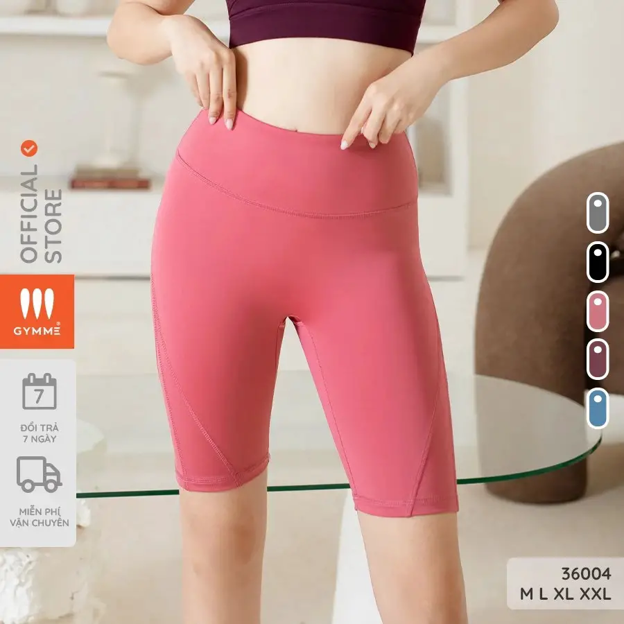 Quần tập gym, yoga nữ Biker Short nữ thun 4 chiều Gymme